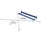 Vestil Blue Steel Medium Duty Cantilever Brace Set 35"W x 36"L x 6"H MB-C-8-36 - alternate 1